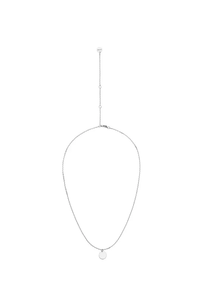 Custom Necklaces Mono Flat Necklace, white gold for a luxurious style