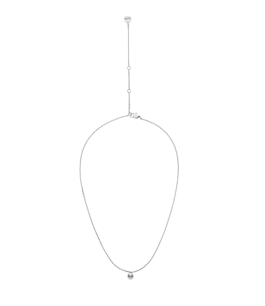 Custom Necklaces Mono Orb Necklace, white gold for a luxurious style