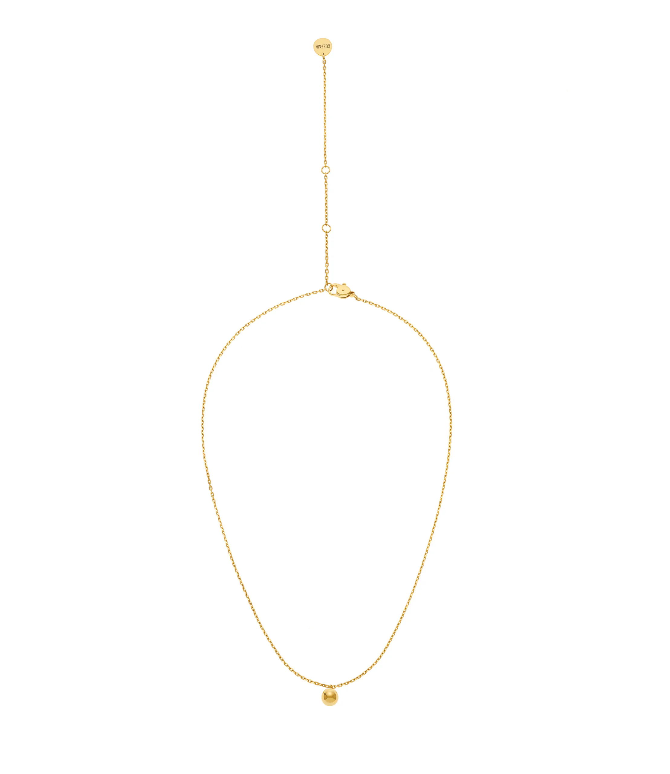 Exclusive Necklaces Mono Orb Necklace, yellow gold from Guzema