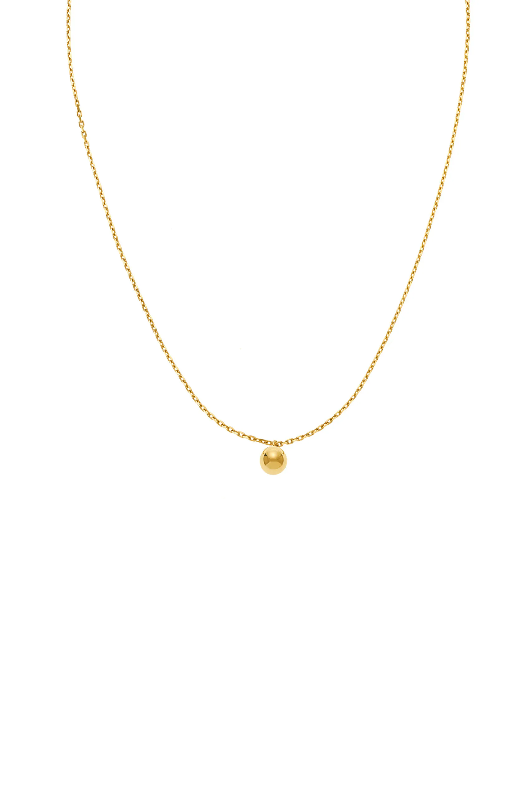 Exclusive Necklaces Mono Orb Necklace, yellow gold from Guzema