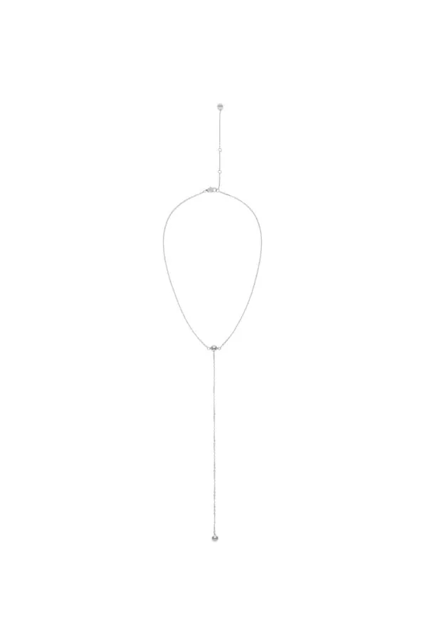 Custom Necklaces Duo Transformer Necklace, white gold for a luxurious style