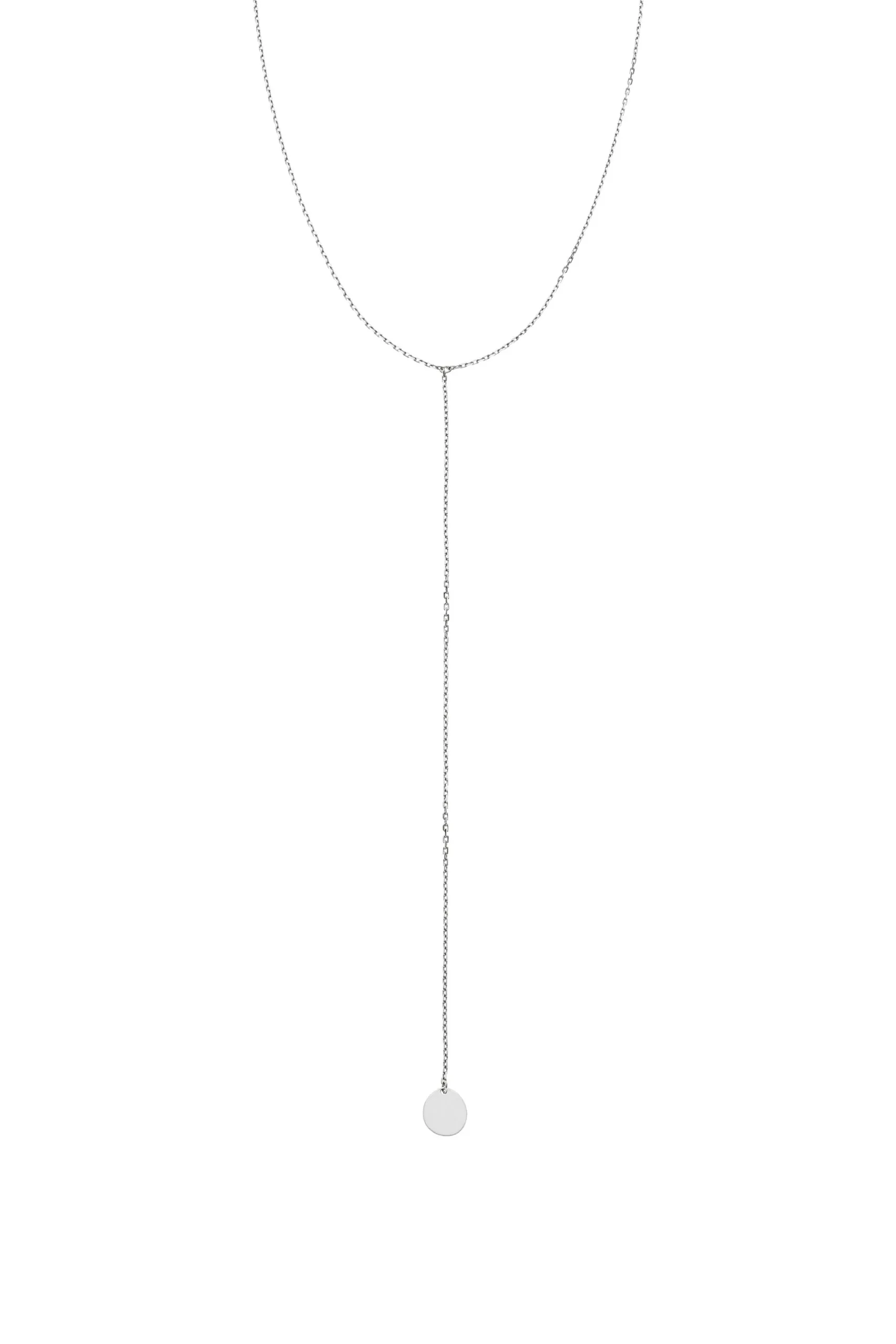 Exclusive Necklaces Mono Flat Necklace, white gold from Guzema