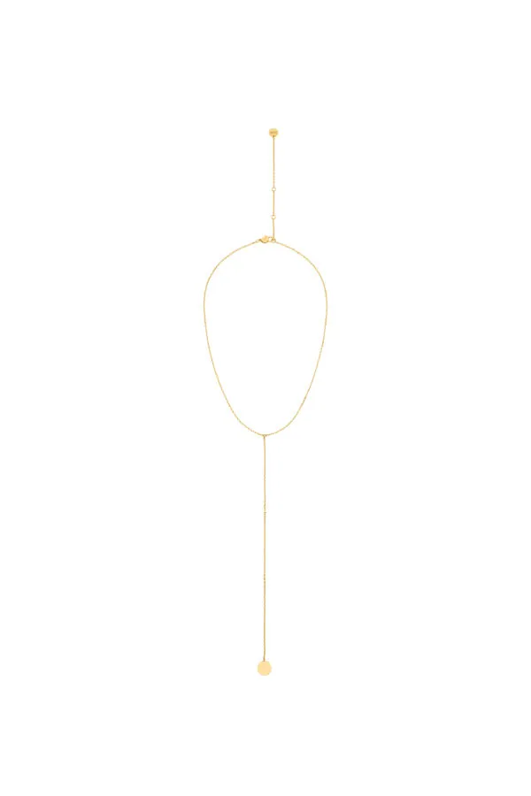 Necklaces Mono Flat Necklace, yellow gold with fast delivery from Guzema