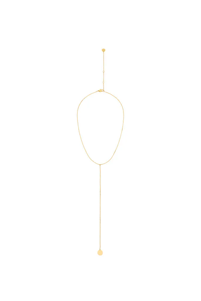 Necklaces Mono Flat Necklace, yellow gold with fast delivery from Guzema