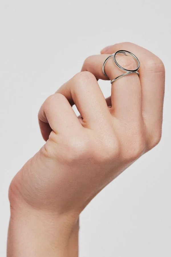 Rings Circle Ring, white gold with modern design available now