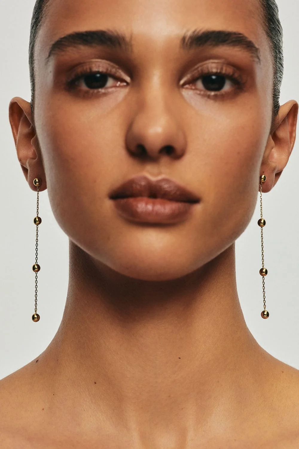 Earrings Tetra Chain Transformer Earrings, yellow gold for stylish and elegant looks