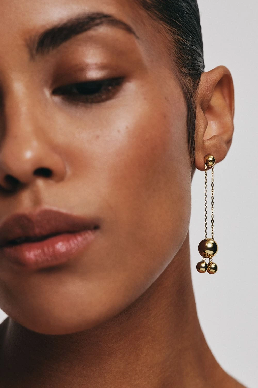 Earrings Multi Orbs Earrings, yellow gold with timeless design by Guzema