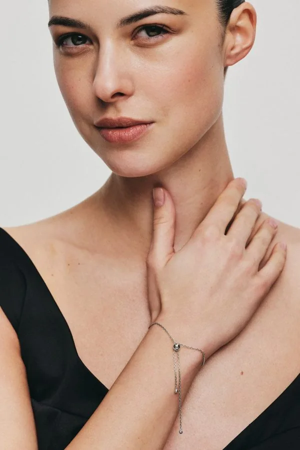 Bracelets Orbs Transformer Bracelet, white gold for everyday elegance