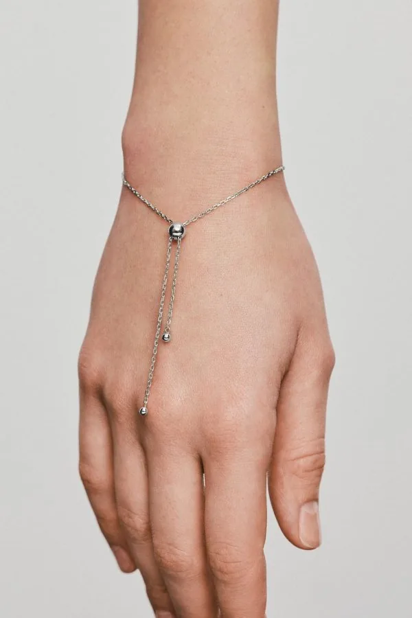 Bracelets Orbs Transformer Bracelet, white gold for everyday elegance