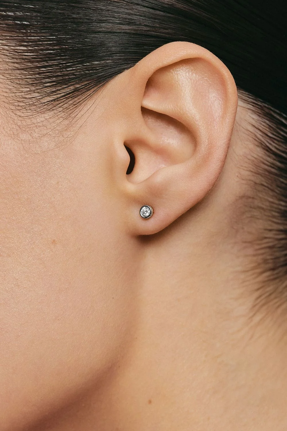 Earrings Mini Diamond Earrings, white gold for stylish and elegant looks
