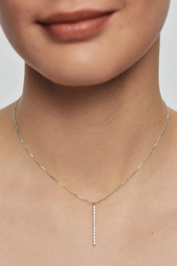 Custom Necklaces Multi Diamonds Necklace, white gold for a luxurious style