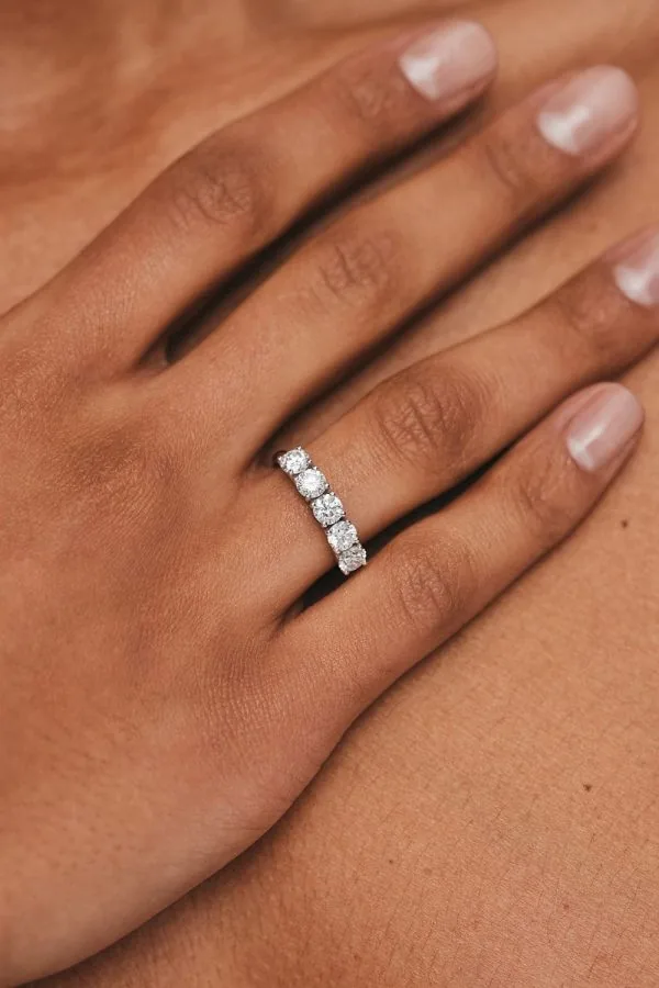 Rings Quintet Diamonds Ring, white gold available online with expert craftsmanship