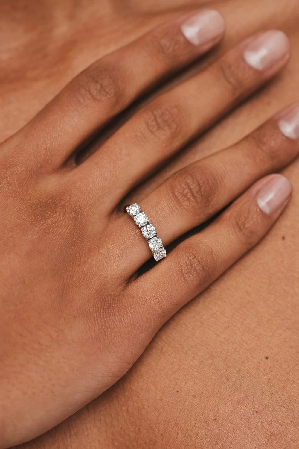 Rings Quintet Diamonds Ring, white gold available online with expert craftsmanship