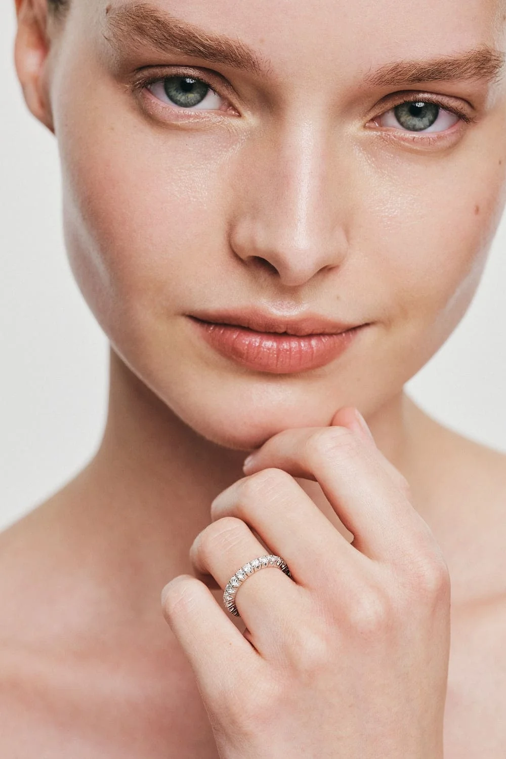 Rings Bold Eternity Ring, diamonds, white gold with luxury craftsmanship from Guzema