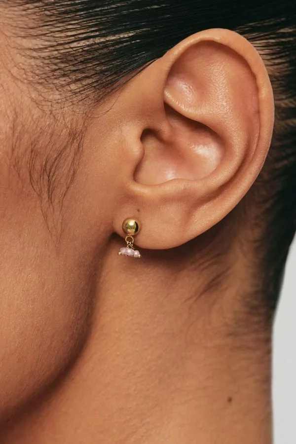 Earrings Tetra Gem Earrings, yellow gold for stylish and elegant looks
