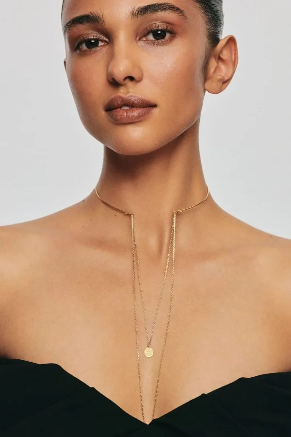 Chokers Chain Transformer Choker, yellow gold available online with unique design