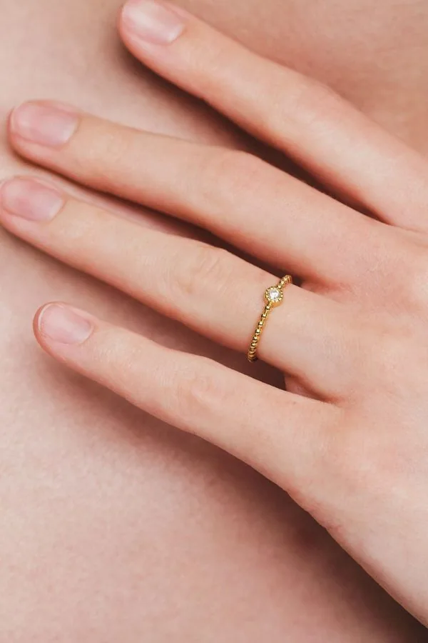 Rings Beads Ring, diamond, yellow gold available online with expert craftsmanship