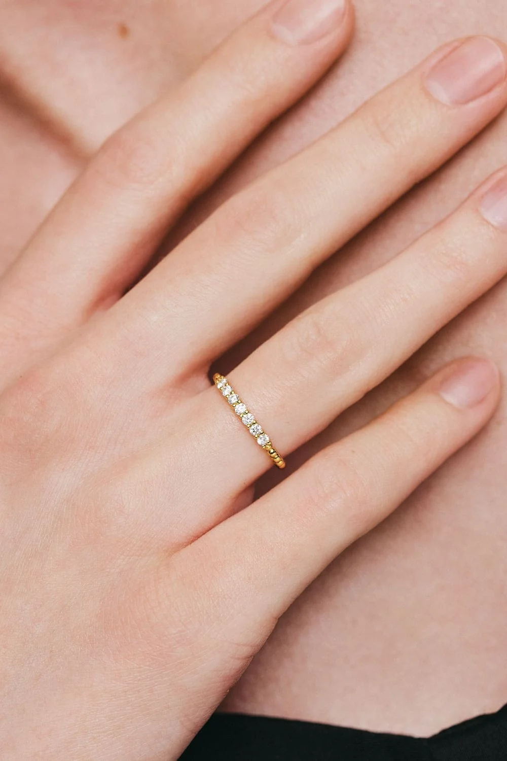 Rings Multi Diamond Orb Ring, yellow gold with luxury craftsmanship from Guzema