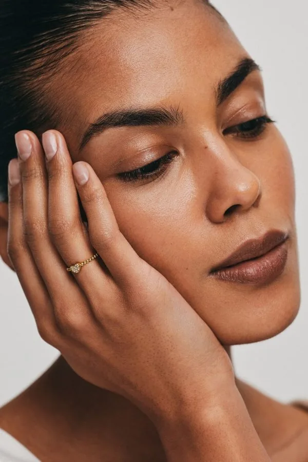 Rings Heartful Ring, diamonds, yellow gold with luxury craftsmanship from Guzema