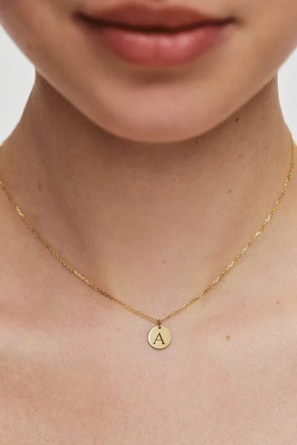 Necklaces Necklace with Initial, yellow gold with fast delivery from Guzema