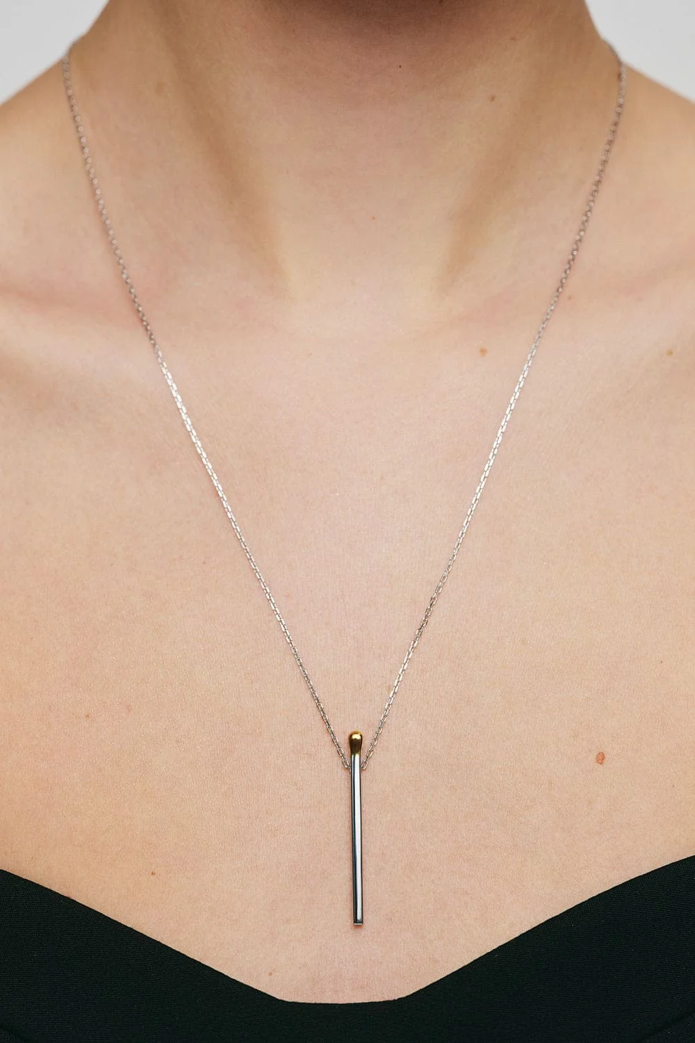Exclusive Necklaces Match Necklace, white gold from Guzema