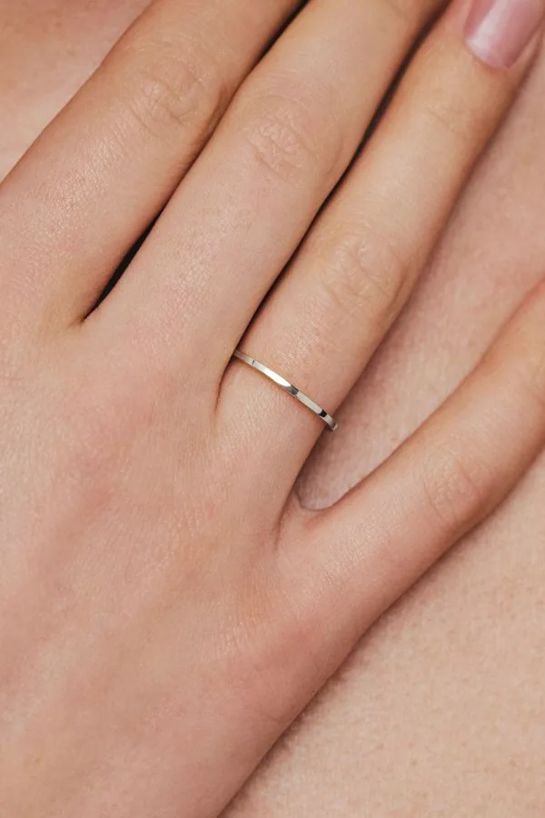 Rings True Wedding Ring, white gold with luxury craftsmanship from Guzema