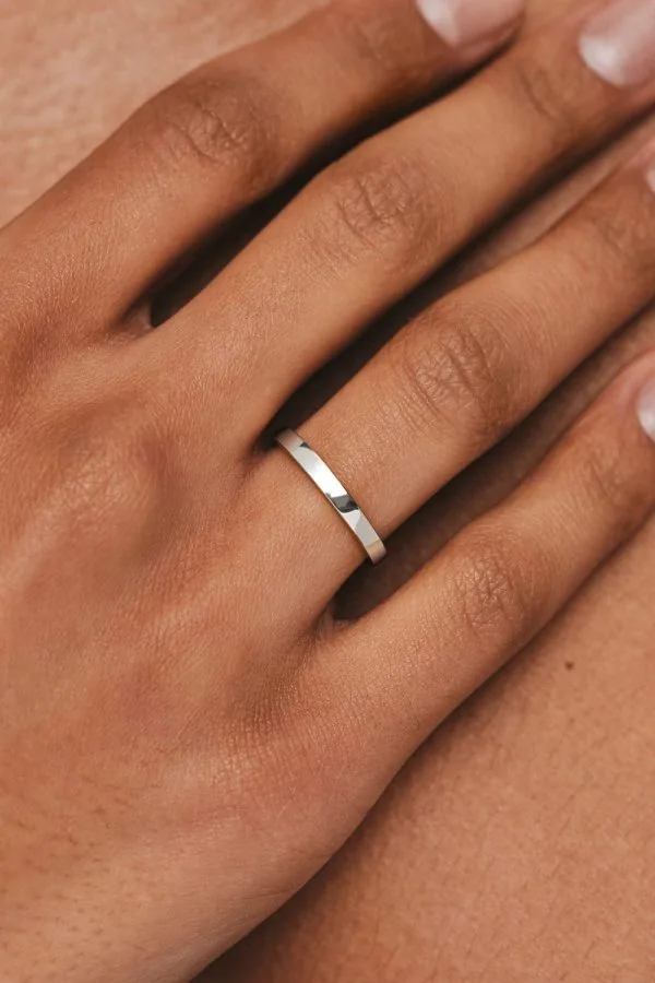 Rings True Wedding Ring, white gold with luxury craftsmanship from Guzema