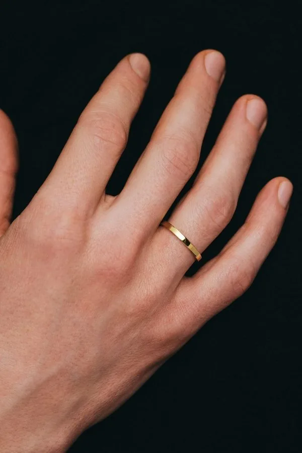 Rings True Wedding Ring, yellow  gold with modern design available now