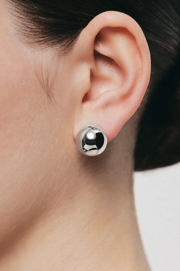 Earrings Mini Orbs Earrings, white gold for a unique and sophisticated look