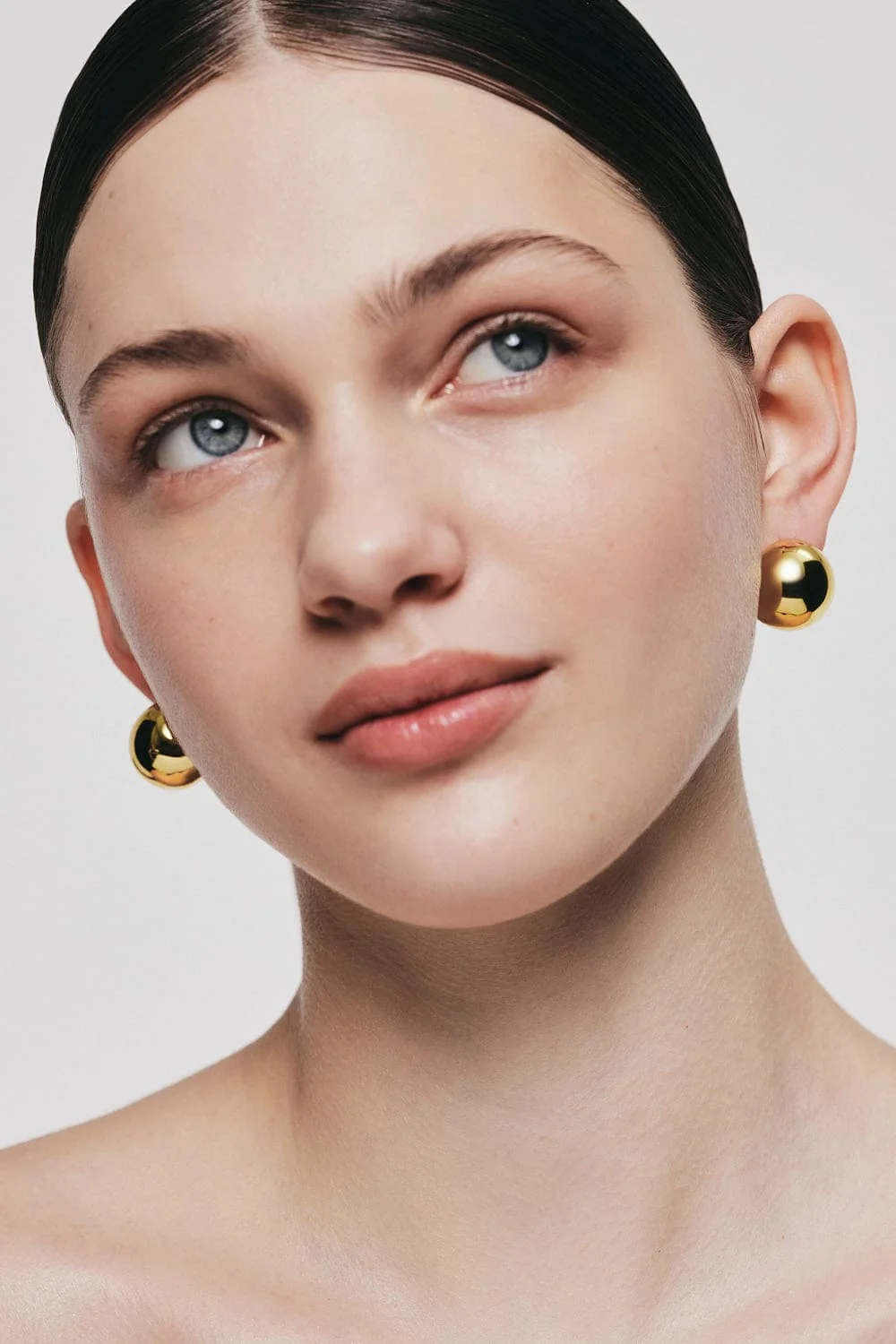 Earrings Bold Orbs Earrings, yellow gold for a unique and sophisticated look