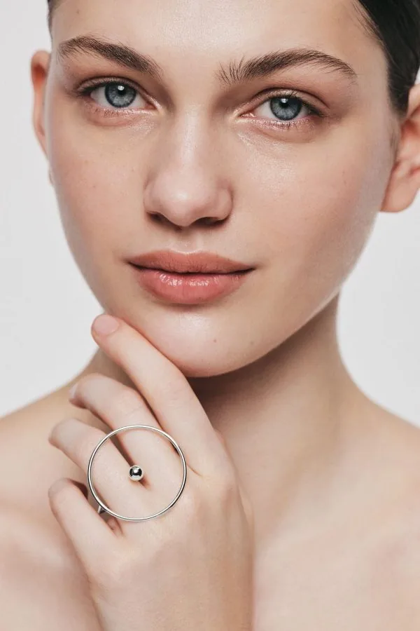 Rings Planet Ring, white gold with luxury craftsmanship from Guzema