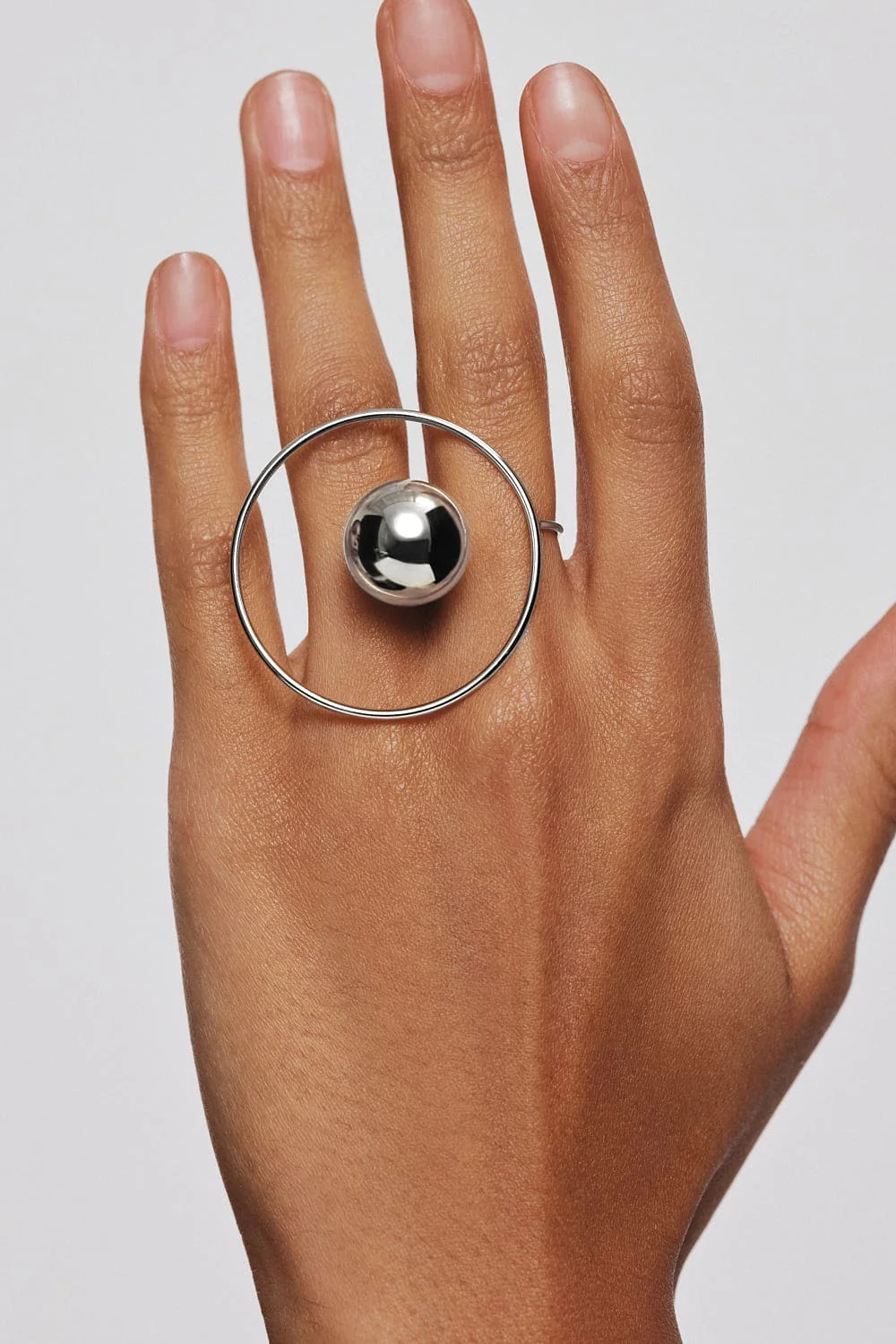 Rings Bold Planet Ring, white gold with modern design available now