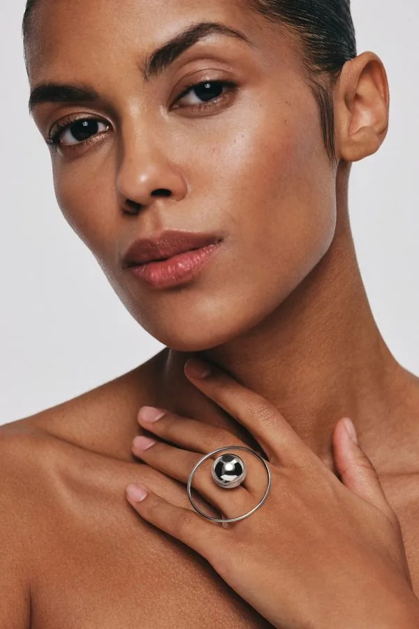 Rings Bold Planet Ring, white gold with luxury craftsmanship from Guzema