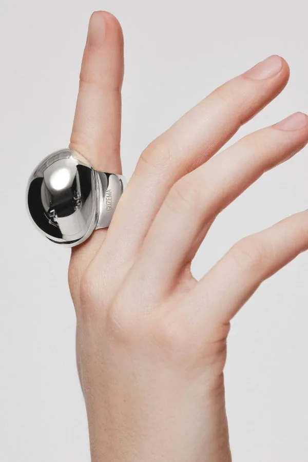 Rings Bold Orb Ring, white gold available online with expert craftsmanship