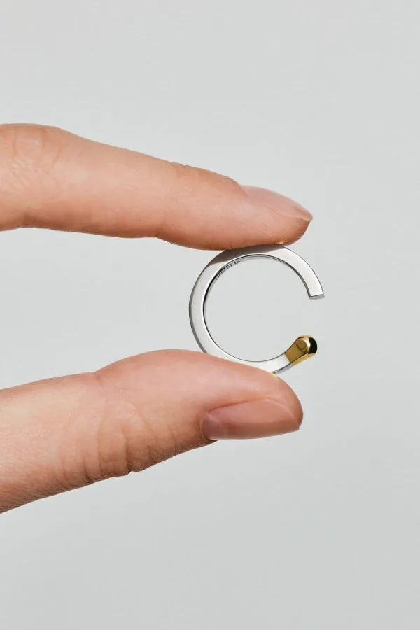 Rings Match Ring, white gold with modern design available now