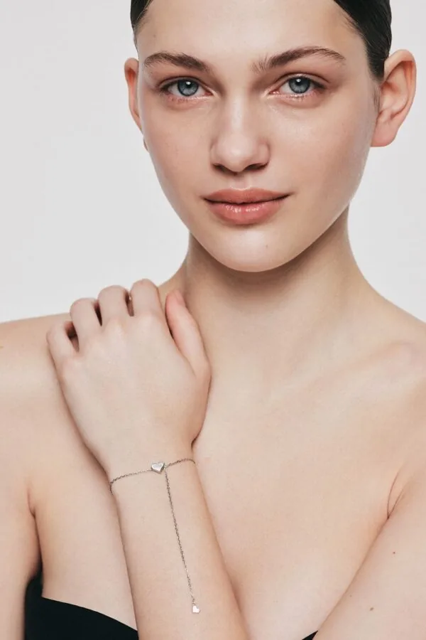 Bracelets Heart Transformer Bracelet, white gold with high-end craftsmanship from Guzema
