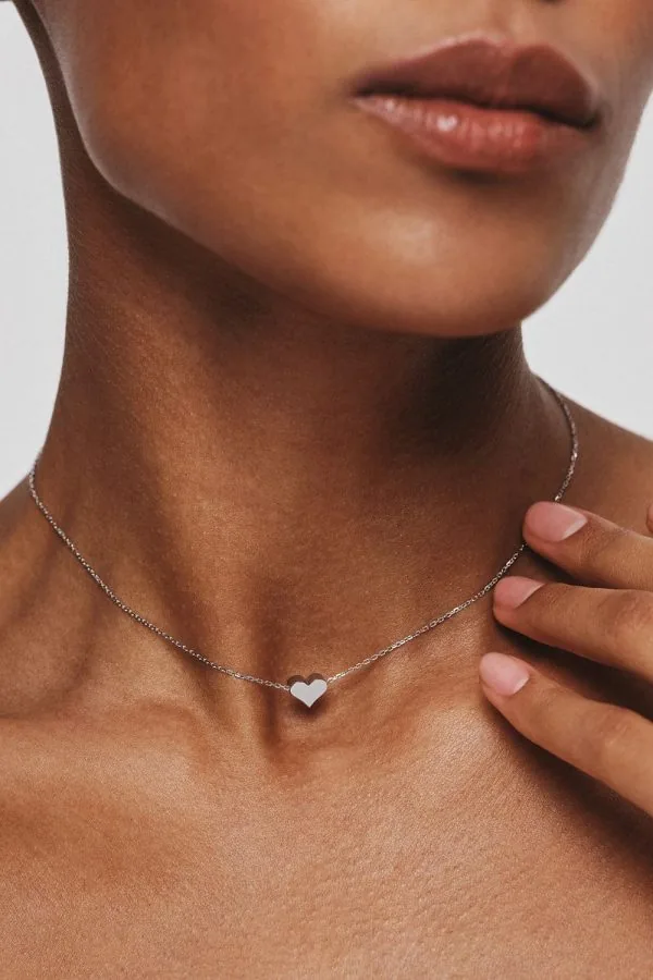 Exclusive Necklaces Heart Necklace, white gold from Guzema