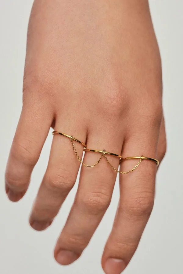 Rings Trio Band Ring, yellow gold available online with expert craftsmanship