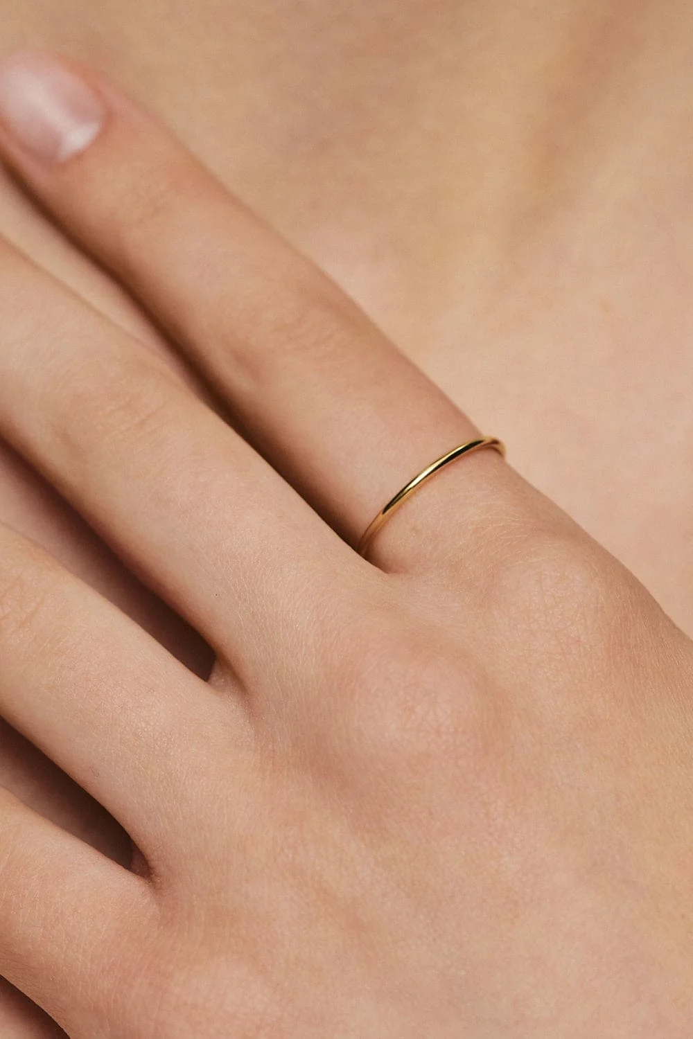 Rings Solo Ring, yellow gold with luxury craftsmanship from Guzema