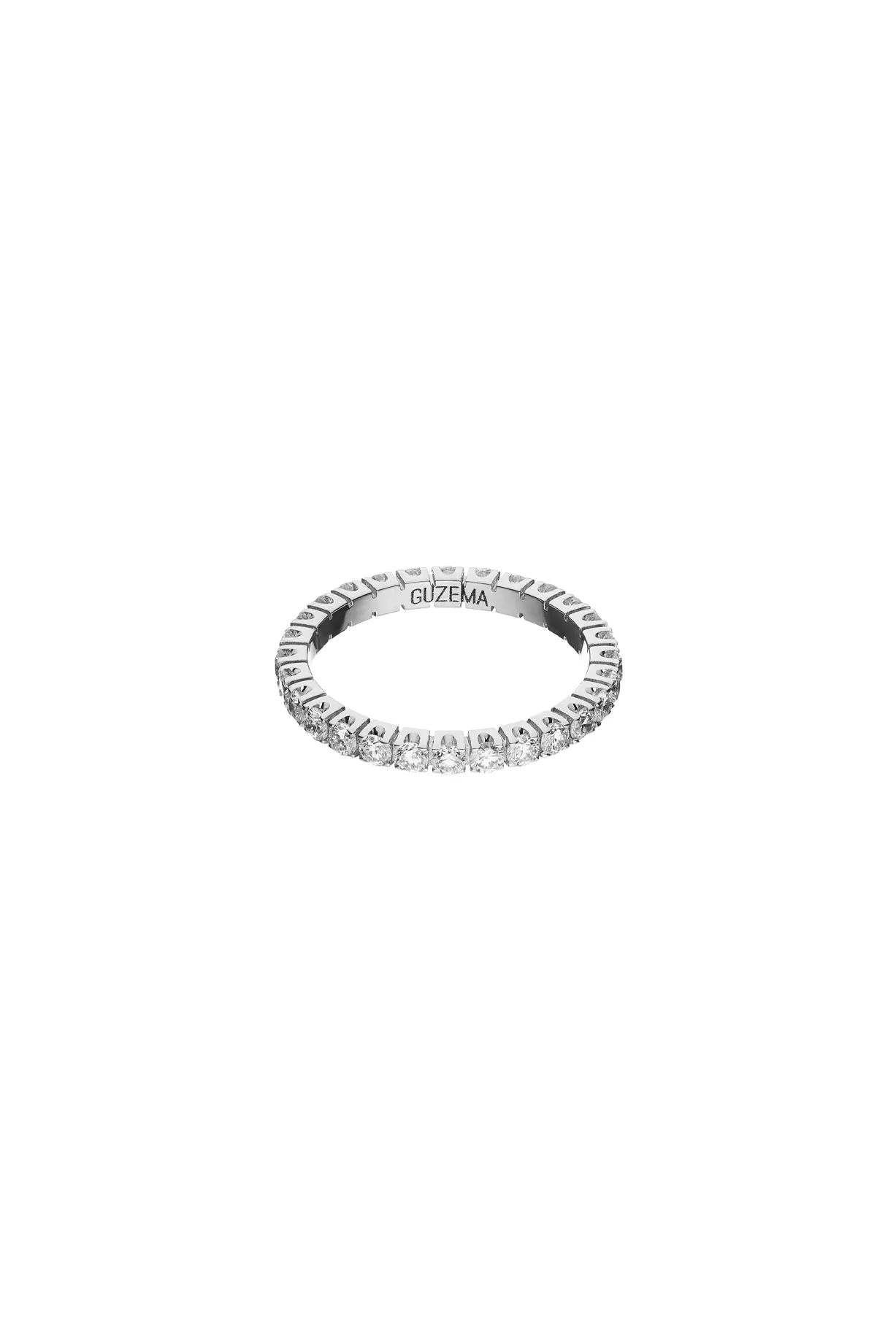 Rings Bold Eternity Ring, diamonds, white gold with modern design available now