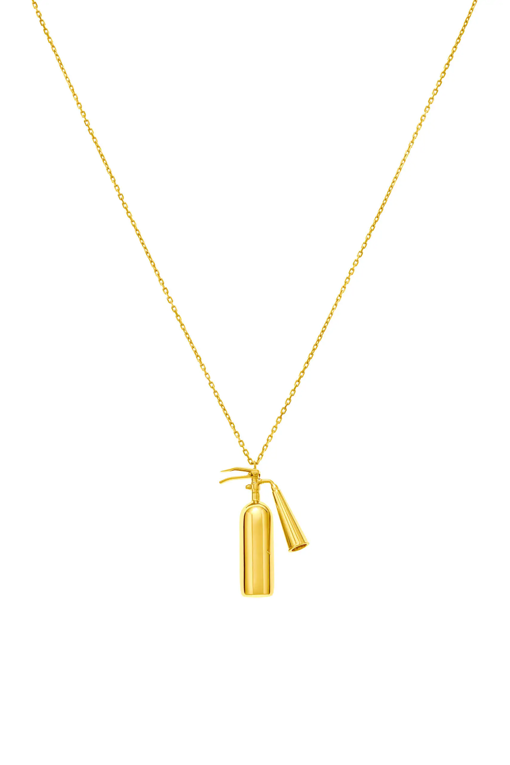 Exclusive Necklaces Mini Extinguisher Pendant, yellow gold from Guzema