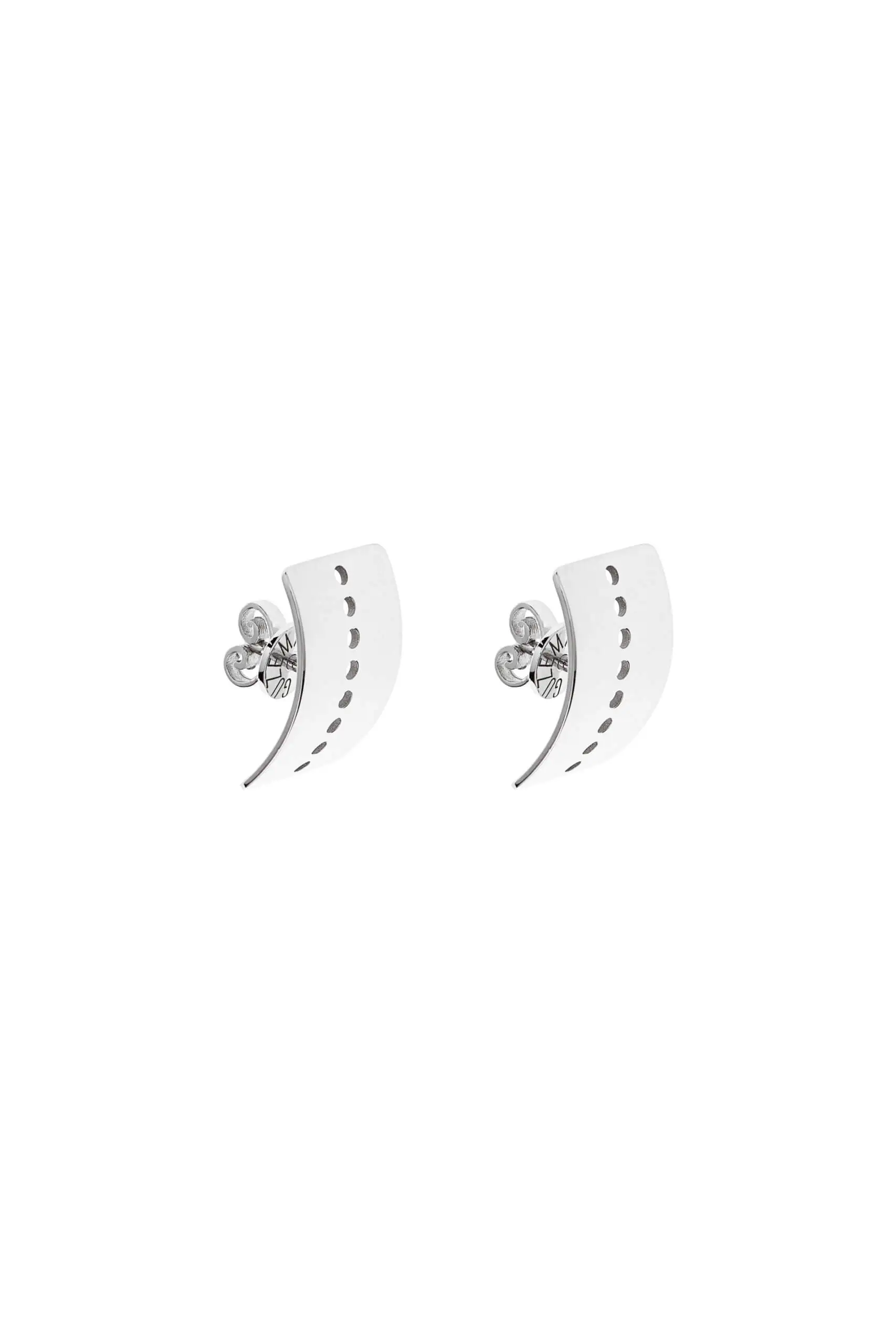 Earrings Dots Earrings, white gold with timeless design by Guzema