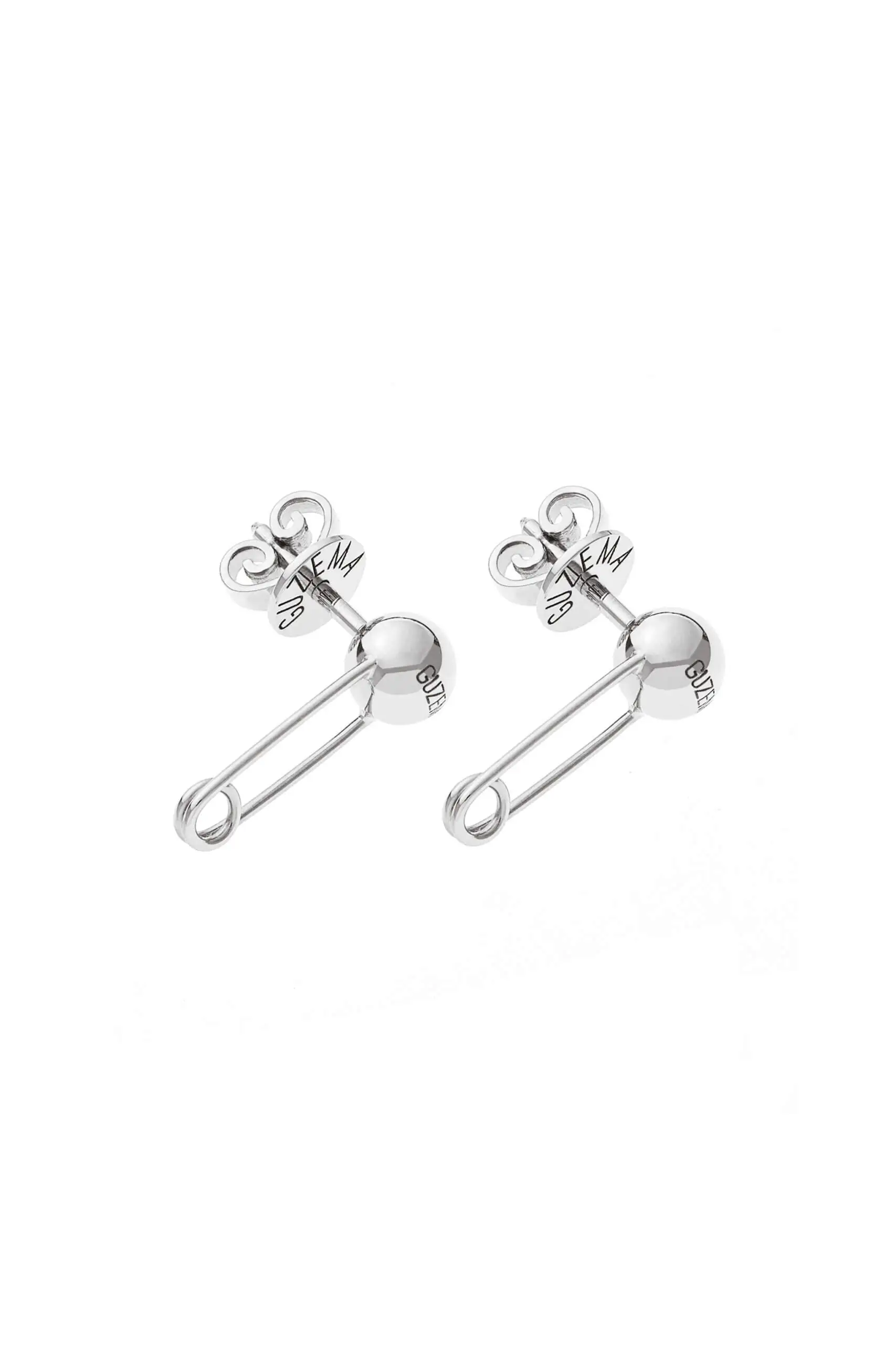 Earrings Pin Earrings, white gold for stylish and elegant looks