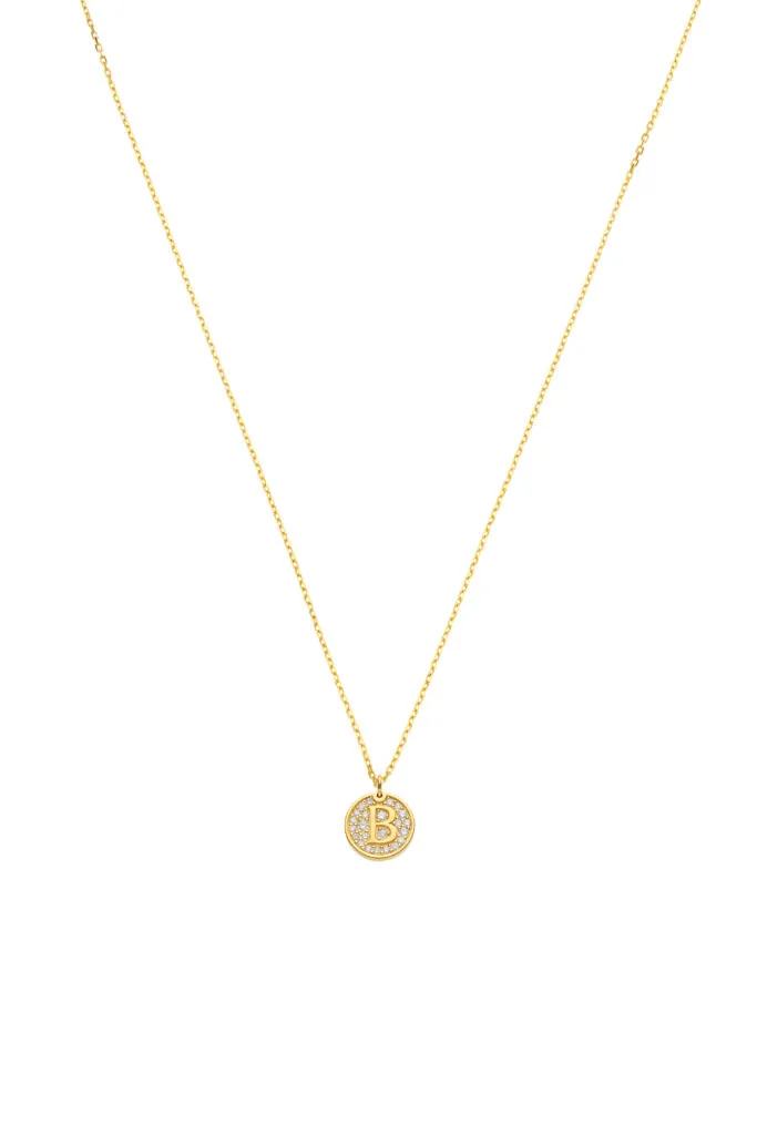 Necklace with initial