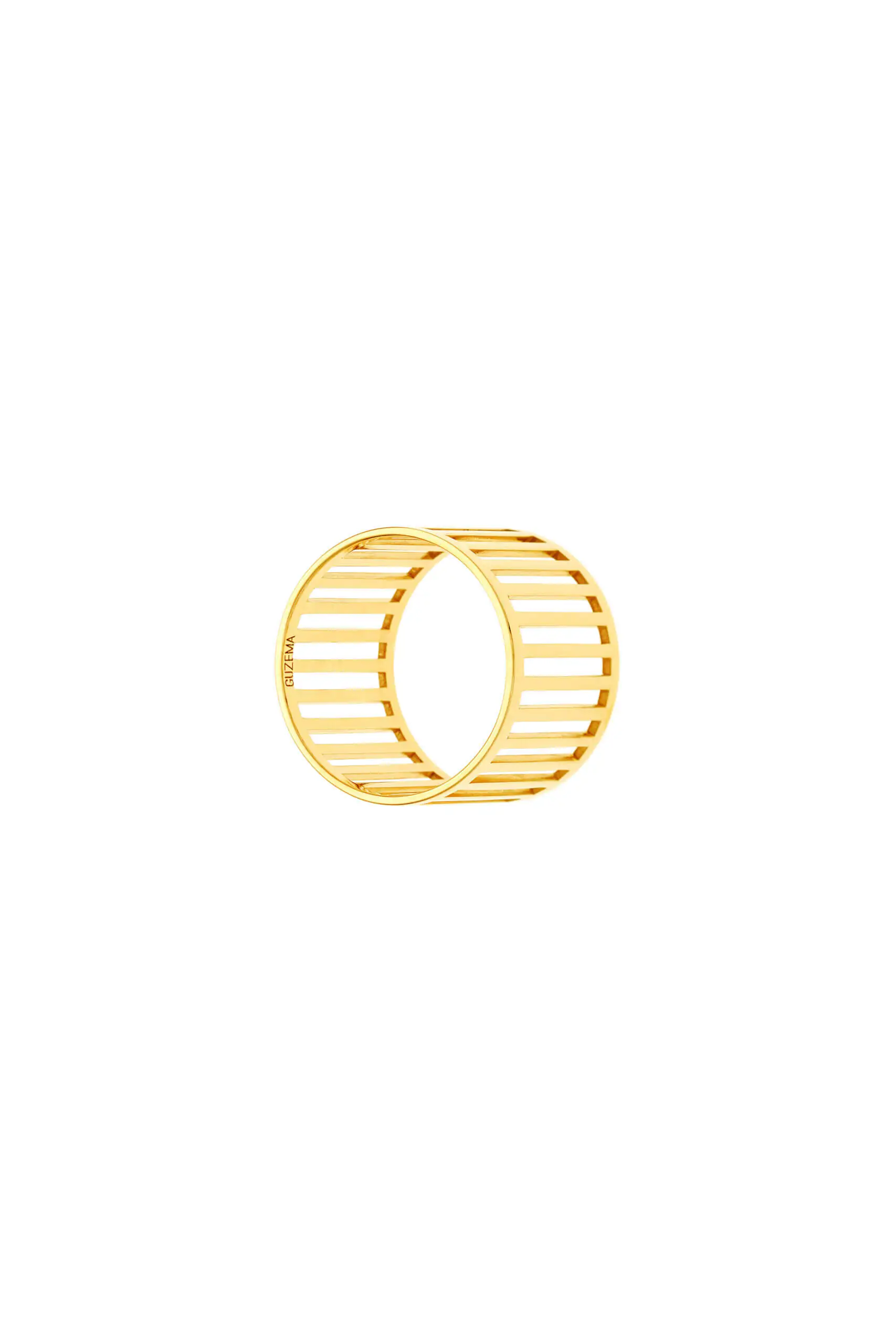 Rings Wide Striped Ring, yellow gold available online with expert craftsmanship