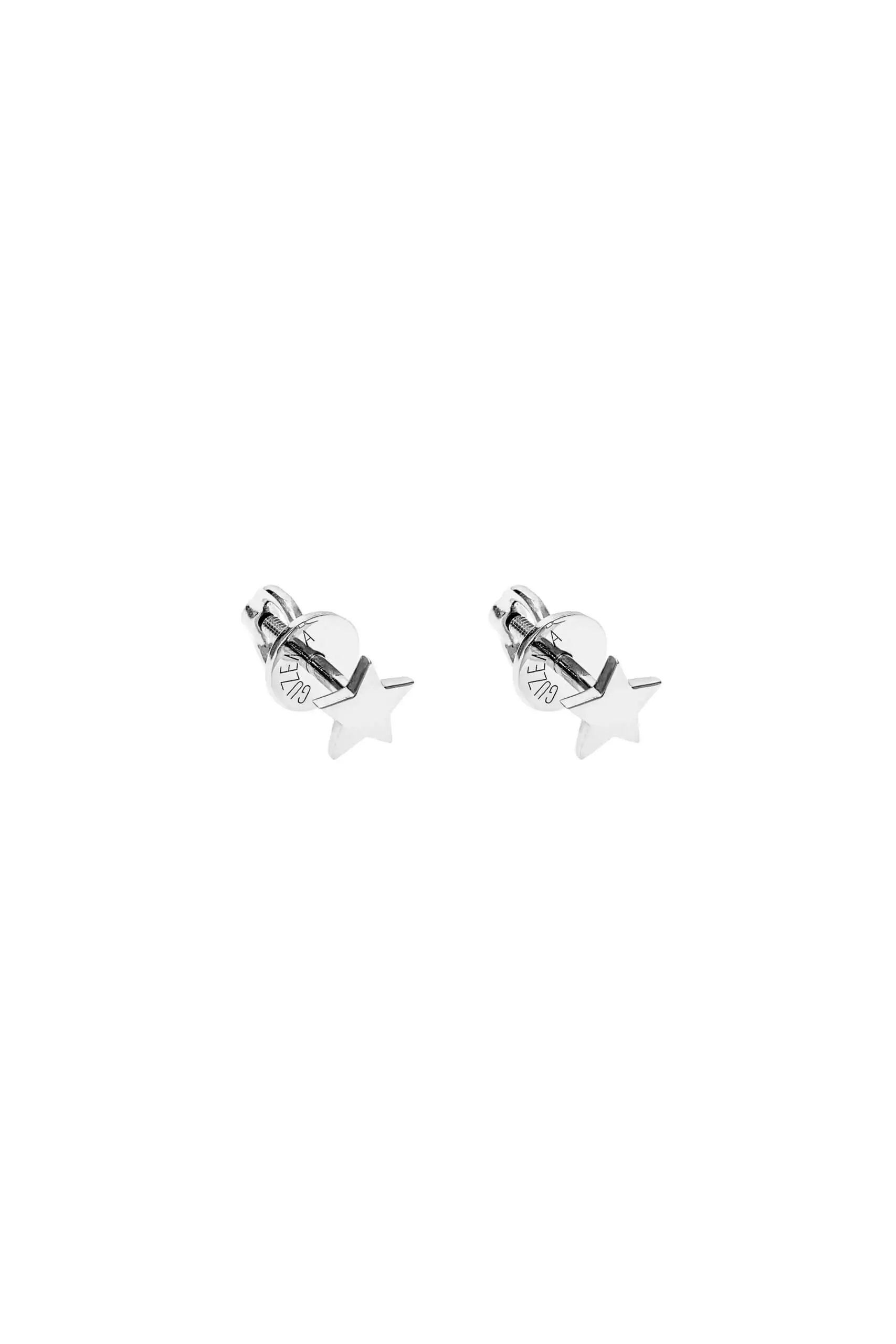 Earrings Star Earrings, white gold for stylish and elegant looks