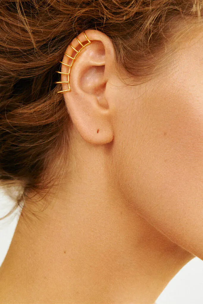 Cuffs Serenity Ear Cuff, yellow gold with unique design and fast shipping