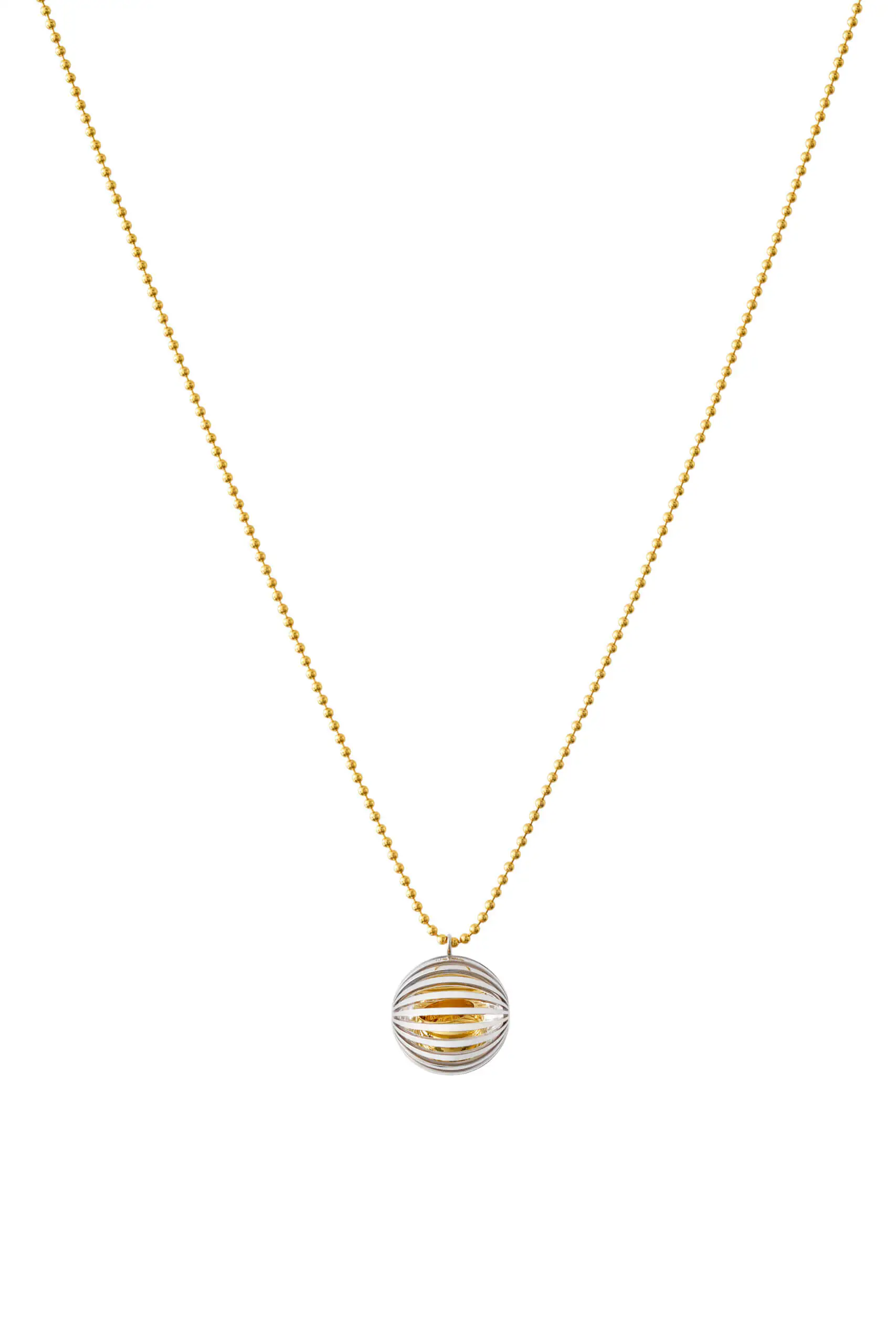 Custom Necklaces Baby Bell Necklace, yellow/white gold for a luxurious style