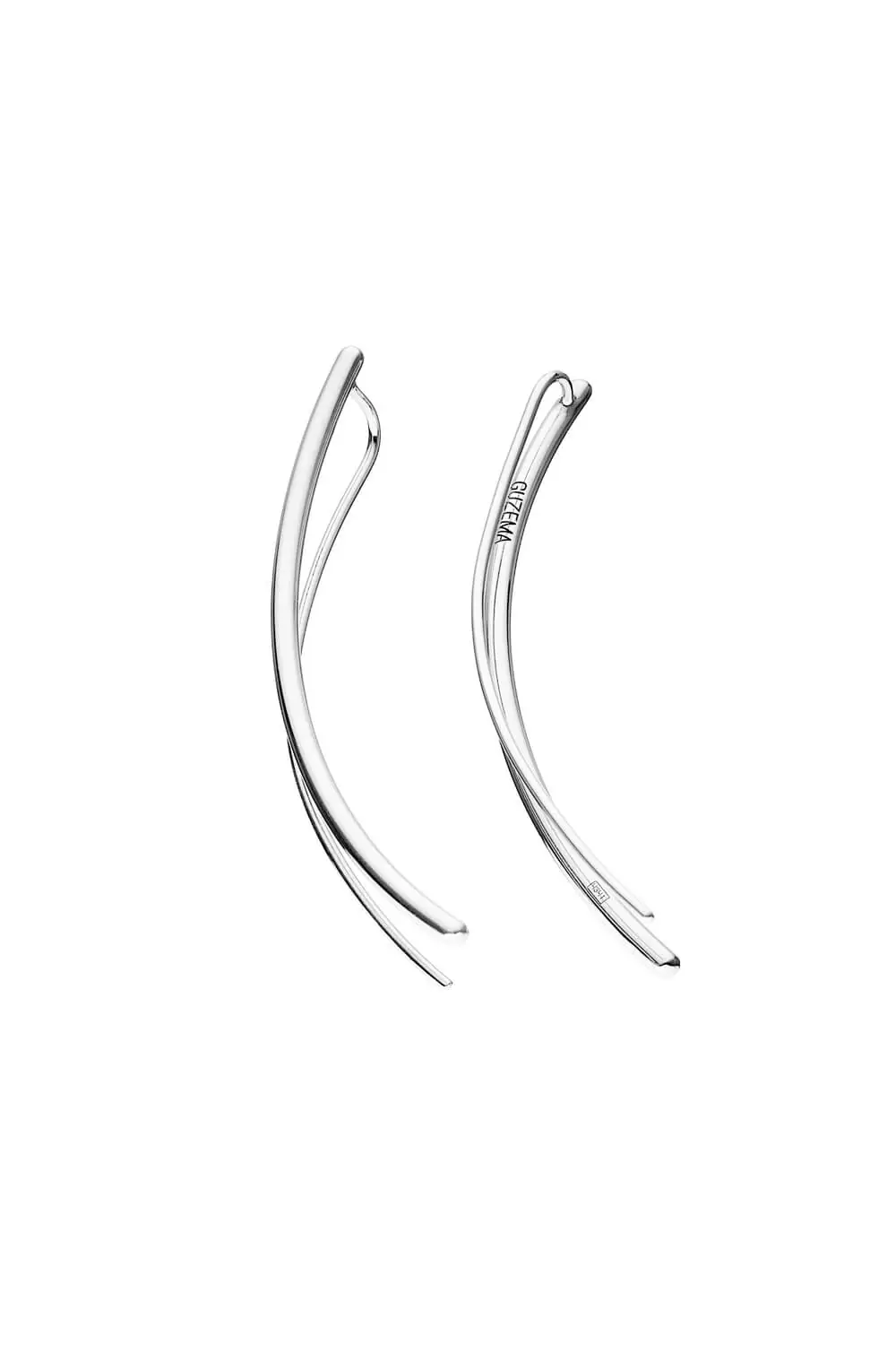 Earrings Arc earrings, white gold with timeless design by Guzema