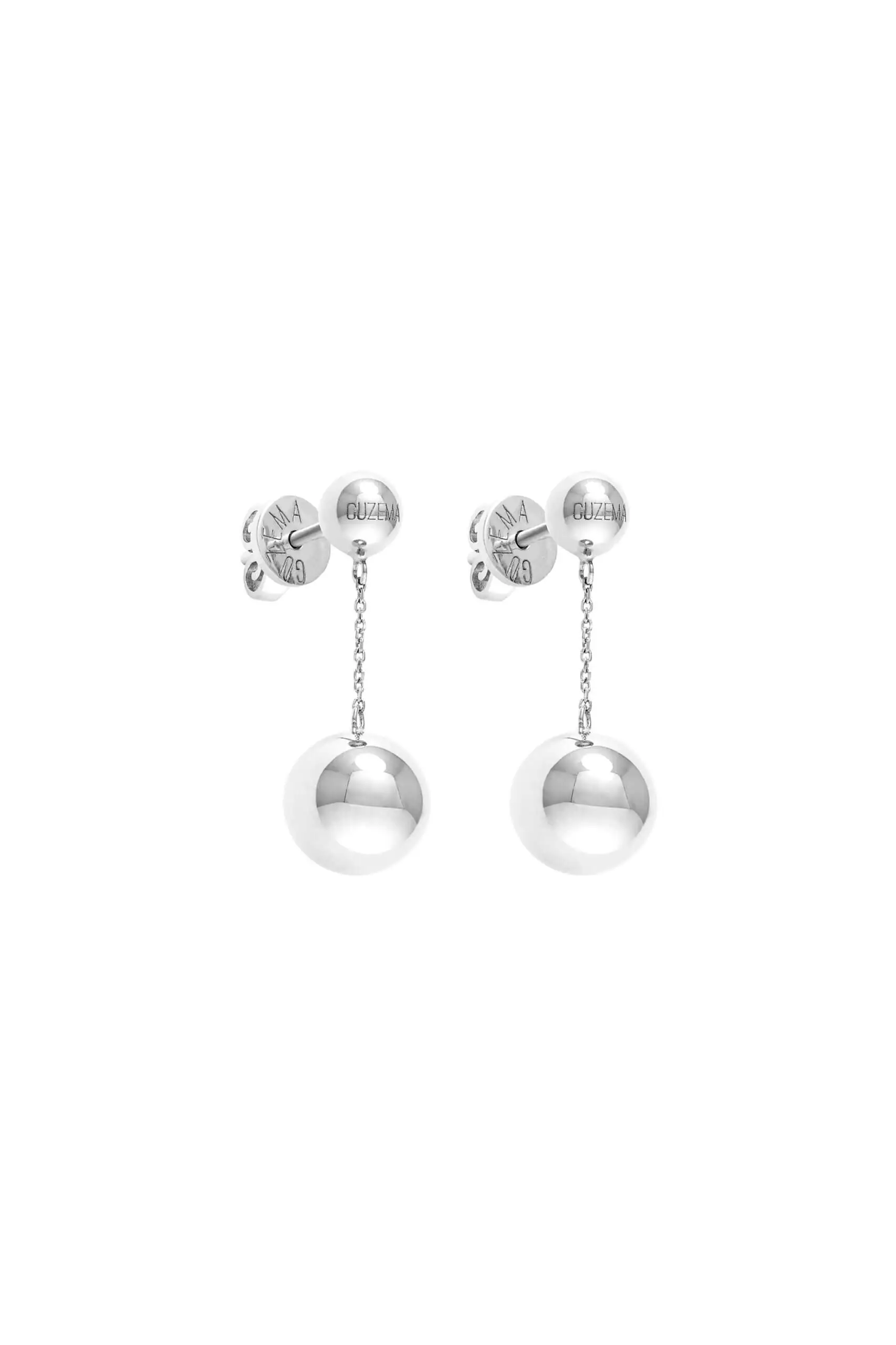 Earrings Orb Earrings, white gold for a unique and sophisticated look